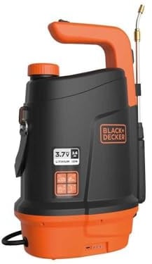 BLACK+DECKER - Pulvérisateur Électrique 5L, Batterie Lithium 3,7 V / 2,6 Ah Pulvérisateur Jardin Végétaux + Lance Télescopique