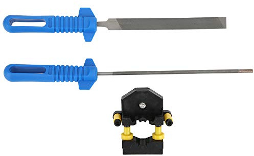 Jeffergarden Kettensägen-Schärfwerkzeug, Feilen-Set, Kettensägen-Schärfwerkzeug-Set, Schnelles, Mehrere Winkel Poliertes Feilen-Set, Heimwerker, Holzbearbeitungs-Enthusiasten, 3/16 Zoll, 325 Zoll