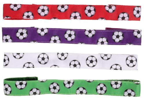 TOKIDNY Sport Stirnbänder rutschfest und Elastisch für Damen 4 Stück Pack Atmungsaktive und Schweißableitende Haarbänder aus Stoff für Yoga und Fußball