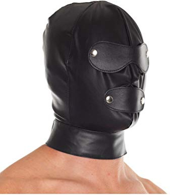 Rimba Bondage Play Kopfmaske, Schwarz, Einheitsgröße