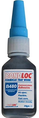 Bondloc BONB48020 Industrial Cyanoacrylate Adhesives, Set of 6