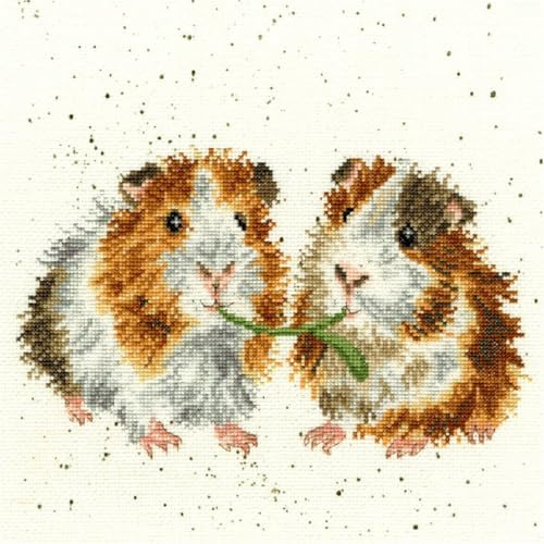 Bothy Threads Cross Stitch Kit - Wrendale Designs - Lettuce Be Friends