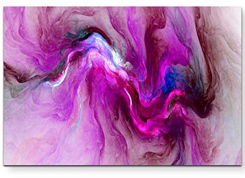 Paul Sinus Art Tableau imprimé sur toile avec abstrait Rose, 120 x 80 cm