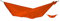 Fair Trade & handgemachte Compact-Leicht-Hängematte ORANGE für Reisen, Camping und Alltag, 3,2 * 1,55m, nur 480g, aus Fallschirmseide, Set-Up < 1 min.