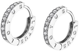 LOTUS SILVER Aros de Plata Mujer LP1887-4/1 - Pendientes Mujer Plata de ley 925 con Circonita Cúbica - Ligeros, Cómodos y Resistentes - Cierre Seguro Congo - Hoops - Argollas de Plata