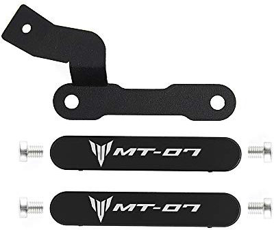 Oldbones Aluminium Fußrastenabdeckung Soziusfußrastenentfernungsset mit Schrauben für MT07 FZ07 2014-2017 in Schwarz
