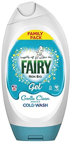 Fairy Non Bio Washing Liquid Gel for Sensitive Skin 35 Washes, 1.295L