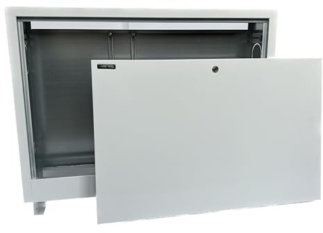 NANOPANEL Unterputz Verteilerschrank Verteilerkasten für Fußbodenheizung 4 bis 12 Heizkreise (8 | 565mm / 575-665mm / 110-170mm)