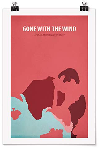 Bilderwelten Poster - Filmposter Gone with The Wind Matt 30 x 20cm