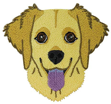Finally Home Golden Retriever Hund Patch zum Aufbügeln | Hunde Patches, Tier Bügelflicken, Kinder Flicken, Pfoten Aufnäher für