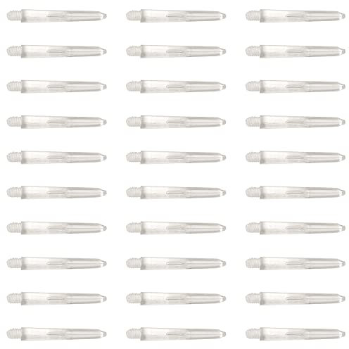 2BA Nylon-Schaft, PC-Schaft, kurz, 35 mm (transparent), 5 Farben zur Auswahl, 10 Sets (30 Stück)