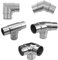 Edelstahl Winkel geschliffen V2A Rohrbogen Geländer Fitting VA Ø42,4 90° 135° T, Ausführung:WI135-135°