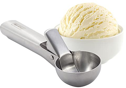 Ø 4.5 cm Eisportionierer mit Auslöser Edelstahl Eislöffel 18 cm