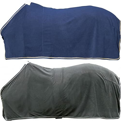 HKM Feel Warm Abschwitzdecke , Dunkelblau, 155