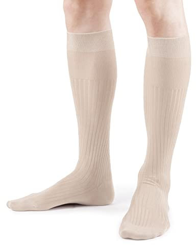 Ciocca Calze Lunghe Uomo in 100% Cotone Filo di Scozia costa larga - 3/6 Paia - Calzini MADE IN ITALY [350_006_11_3]