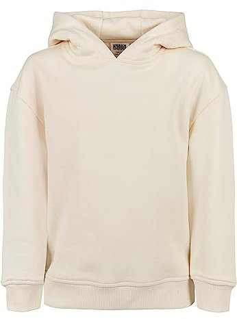 Urban Classics Mädchen Kapuzenpullover Girls Organic Hoody, Farbe whitesand, Größe 134/140