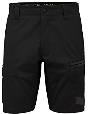 Hard Yakka Raptor Active Mid-Short Black