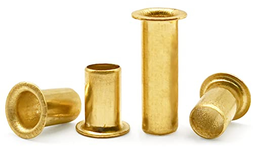 (1 kilogramme) Rivet creux en laiton avec œillet en cuivre, M2 x 2 mm, utilisé pour connecter du métal, des armoires de contrôle électriques, du cuir, du plastique, etc.