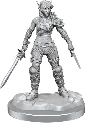 WizKids D&D Nolzur's Marvelous Miniatures: Elf Rogue & Half-Elf Rogue Protégé