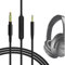 Geekria QuickFit Audiokabel mit Mikrofon, kompatibel mit Bose QC45, QC35 II, QC35, QC25, ANC700, NC700 Kabel, 2,5 mm AUX-Ersatzkabel mit Inline-Mikrofon und Lautstärkeregler (1,7 m)