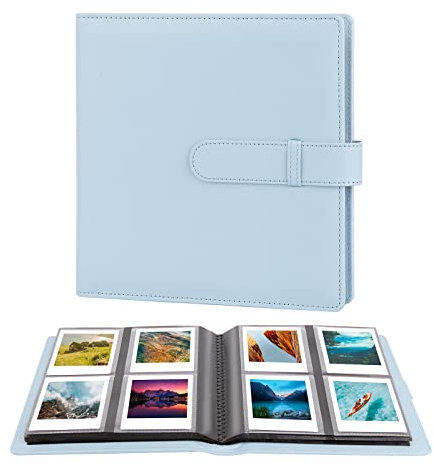 288 Taschen Fotoalbum für Fujifilm Instax Square SQ1/SQ6/SQ10/SQ20/SQ40 Kamera, Kodak Mini Shot 3 Square, Mini Shot 3 Square Drucker, Album für Instax Square Foto (Blue)