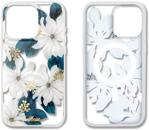 Sonix Case for iPhone 15 Pro | Compatible with MagSafe iPhone Case Floral | 10ft Drop Tested | Delilah Flower