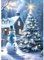 RICUVED Arbre de Noël Peinture Diamant 5D Complet, Diamond Painting Xmas Diamant Peinture Point, Kit de Peinture Diamanté Hivers DIY pour Adulte, Décoration Murale Decor 30x40cm