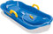 Dantoy Kinderschlitten mit Bremsen, Rodelbob, Schlitten für Winterschnee, blauer Schlitten Bob