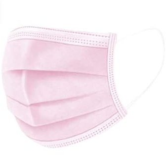 MEGAPHONIC 100 Mundschutzstücke, Mundschutz Maske, Mundschutz Gesichtsmaske Einwegmaske mund und nasenschutz, Einweg, 3-Schichten-Mundschutz, atmungsaktive Mundnünde, Rosa