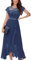 Berylove Sommerkleid Damen Abendkleider Elegant Für Hochzeit Kleider Für Hochzeitsgäste Ballkleider Damen Lang Brautjungfernkleider BLP7051NC Grayish Purple M