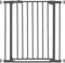 hauck Clear Step 2, Dunkelgrau - Schutzgitter Treppe und Tür 75–80 cm – Kindersicheres Absperrgitter mit flachem Einstieg, Manuelle 1 Hand Öffnung, ohne Bohren - nur für Innen