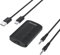 Transmetteur Recepteur Bluetooth 5.3, 2-en-1 Adaptateur Audio Bluetooth Jack 3.5 mm, Émetteur Bluetooth Double Liaison pour Avion/PC/TV/Système Audio de Voiture/Casque Bluetooth/Enceinte, Noir