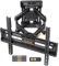 Perlegear TV Wall Bracket for 23-70 inch TVs up to 50kg, Adjustable TV Bracket with Tool-Free Tilt, Swivel, Preassembled Wall Mount Arms, 3 level Height Settings, Max VESA 400x400mm, PGMF18