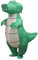RHYTHMARTS Inflatable Crocodile Costume Air Blow Up Crocodile Costume Fancy Dress for Adult Halloween Costumes Christmas Carnival