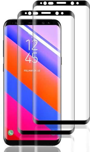Beukei 2 Stück Panzer Schutz Glas für Samsung Galaxy S8, Panza Glass Film,[9H Härte][HD Klare][Blasenfrei][Anti-Kratzen] Screen Protector