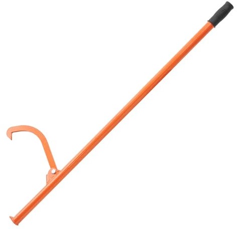 VEVOR Fällheber, 1180 mm, robuster Stammheber aus Stahl, Forsthaken, Holzheber für Stämme mit 81 cm Durchmesser, Forstwerkzeug, Fällhilfe mit Doppelfunktion zum Rollen & Festklemmen von Stämmen