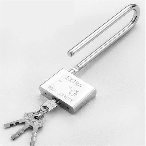 Candado con mango largo, cerradura con llave de 30-70mm for puerta de jardín, almacén, armario de bicicleta, puerta de tienda, oficina, bricolaje, 1 Uds.(30mm Same key)