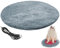 Cat Heating Pad Round 15.7 Inch USB Heated Cat Bed with 82.4° F Constant Temperature Waterproof ＆ Scratch-Resistant Winter Pet Heating Pad for Small Pets Silver Grey, Pet Heating Pad, Cat Heating Pa