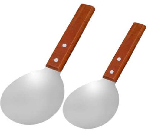 Cabilock 1 lot de cuillères à tofu avec poignée courte, louche, pelle à friteuse, louche pratique, cuillères multifonctionnelles, cuillère à soupe, cuillère de service à riz, louche portable en bois