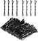 Lot de 60 épingles à cheveux Bobby - 4,5 cm - En métal - Pour femme - Avec profil ondulé - Réutilisables - Petites épingles à cheveux pour chignons, chignons, chignons et looks quotidiens