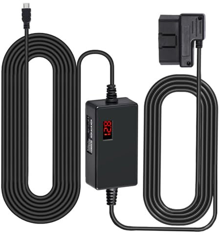 Fluxioxtna Power Cable For Dashing Camera USB C/USB Adapter 12-24V To 5V 3A Connector Cable 24 Hours Monitors