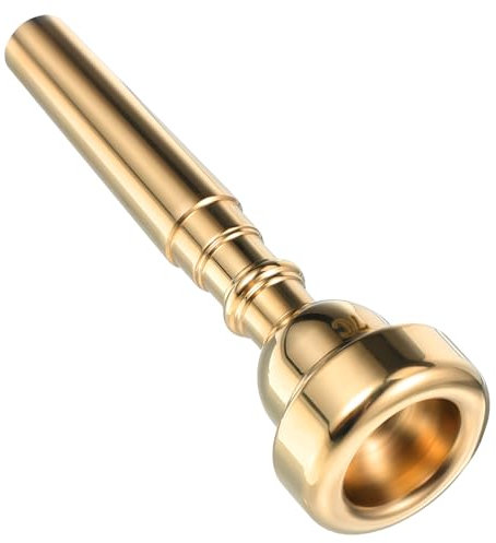 Toddmomy Goldfarbenes Trompetenmundstück Messingmaterial Für Anfänger Und Profispieler Kompakt Und Tragbar Bequem Zu Reinigen Spielen