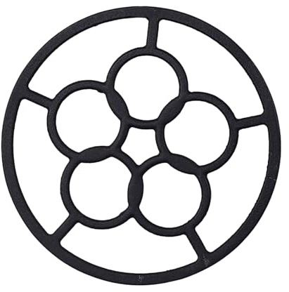 Dreuhuing Burner Rings for Electric Stove | Portable Cast Iron Stove Stand Rack | Non Slip Holder Grate Trivets Cooktop Parts Coffee Maker Stand Camping Kitchen Equipment for Hot Pots Pans