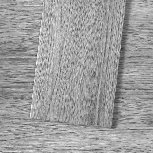 Viitech 5,02m² Vinylboden Selbstklebend, 36 Fliesen 91,4cm x 15,24cm (Dicke 2mm) PVC Bodenbelag Selbstklebend, Rutschfeste Wasserfest Schneidbar Holzoptik Vinylboden Selbstklebends (Hellgrau)