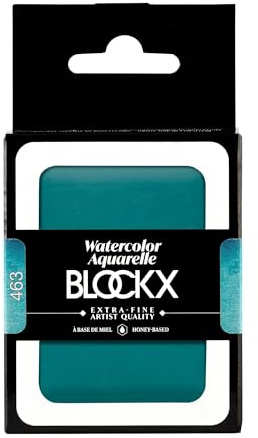 Blockx Türkisgrüne Riesenpfanne Aquarellfarbe in echter Keramikpfanne nachfüllbar