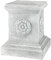 Design Toscano Rosette Anglaise Base de Socle Sculpturale pour Jardin, Grand 33 cm, polyrésine, pierre antique
