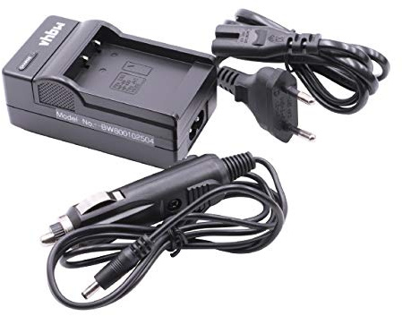 vhbw Ladegerät kompatibel mit Casio Exilim EX-FC300S | EX-H30, EX-H30BK Kamera Camcorder/Akku - Ladeschale, Kfz-Adapter, Ladestandsanzeige