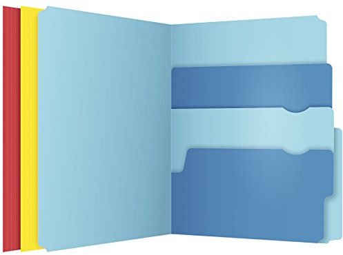 Pendaflex Divide-It-Up File Folder, Letter Size, 24 Count, Assorted Colors (10772)