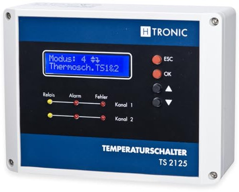 H-Tronic TS 2125 Multifunktions-Temperaturschalter -55-125 °C