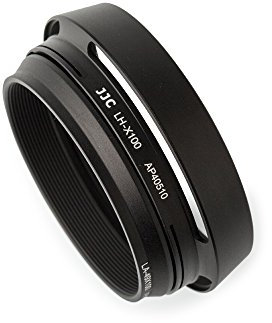 JJC Gegenlichtblende für Fujifilm Finepix X100 und X100S schwarz LH-JX100 Gegenlichtblende ist stilvoll Ersatz für Fuji LH-X100 und AR-X100